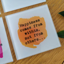 Positive Affirmation Mug – “Happiness comes from within, not from others” Ceramic Mug
