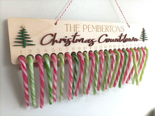 Christmas Countdown - Candy Cane Festive Advent Calendar