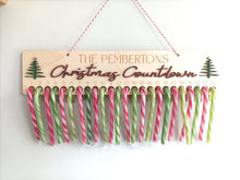 Christmas Countdown - Candy Cane Festive Advent Calendar