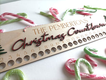 Christmas Countdown - Candy Cane Festive Advent Calendar