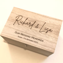 Wedding box- personalised wedding Gift Box - Memory Keepsake Box