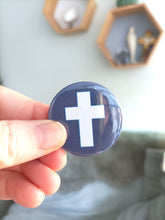 Christian Symbols Badges set of 4 Navy - Button Badge 38mm