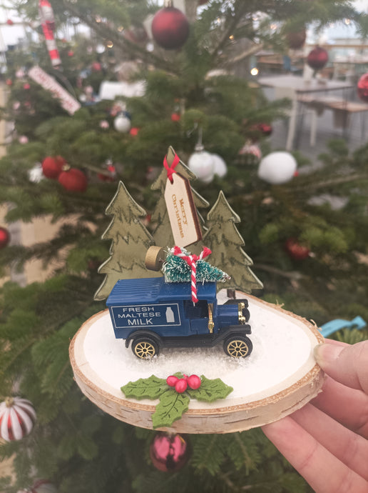 Festive Car - Fresh Maltese Milk Van