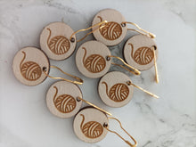Ball of Yarn Stitch Markers set of 8