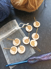 Ball of Yarn Stitch Markers set of 8