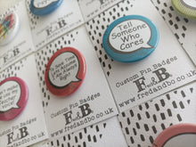 Speech bubble - Caution I Have No Filter-Sarcastic Button Badge 38mm