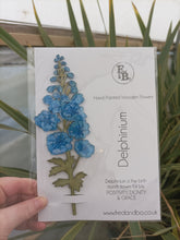 Laser Cut Wooden Delphinium - Flower - July