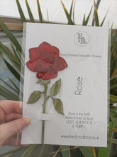 Laser Cut Wooden Rose - Flower - June