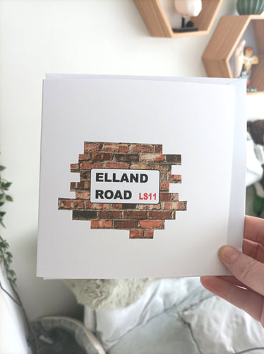 Elland Road Greeting card