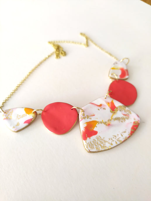 Induere Designs Statement Necklace - Sunset