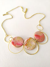 Induere Designs Statement Necklace - Pink, coral & orange mix