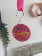 #1 Teacher Medal / Keyring - Thank You Teacher Gift