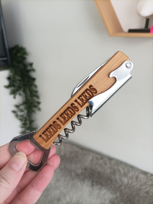 Bamboo handle ‘waiter’s friend’ - Leeds Leeds Leeds