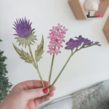 Laser Cut Wooden Thistle- Flower - Flower of Scotland