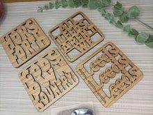 Horsforth - Laser Cut Coaster Mini Plaque - Oak Veneer