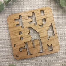 Eeh By Gum Yorkshire Slang - Laser Cut Coaster Mini Plaque - Oak Veneer