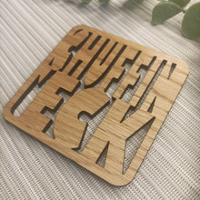 Chuffin Eck Yorkshire Slang - Laser Cut Coaster Mini Plaque - Oak Veneer