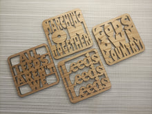 Marching On Together - Laser Cut Coaster Mini Plaque - Oak Veneer