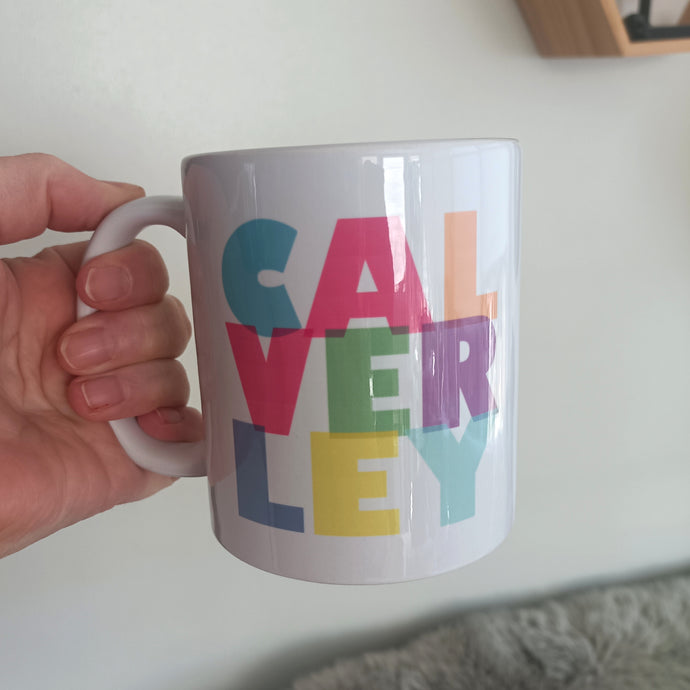 Calverley printed ceramic mug