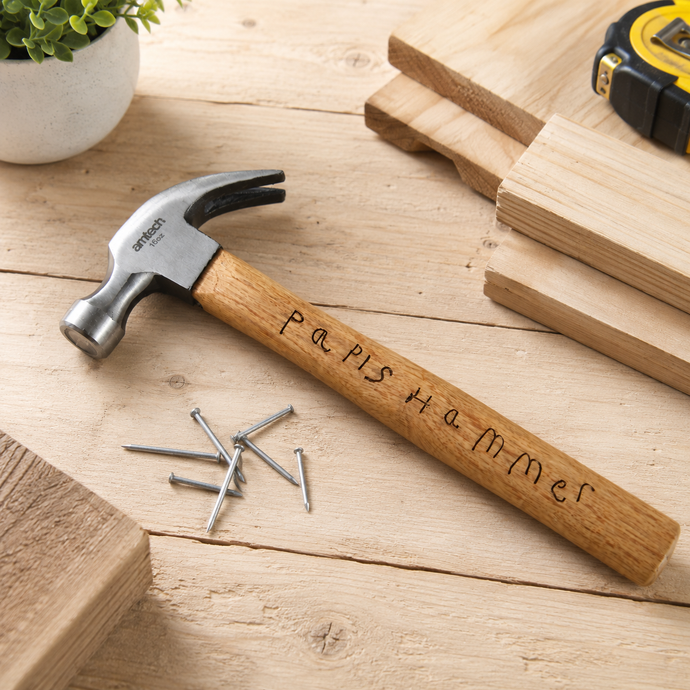 16oz claw hammer- Father’s Day Gift- personalised with handwriting