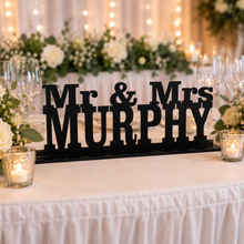 Mr & Mrs ..... laser cut wedding plaque