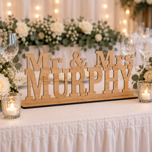 Mr & Mrs ..... laser cut wedding plaque