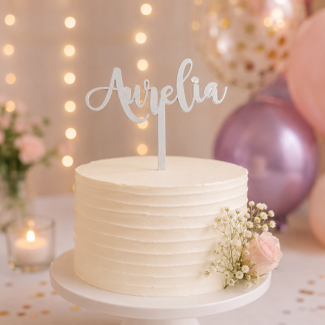 Name Cake topper - Personalised name birthday cake topper