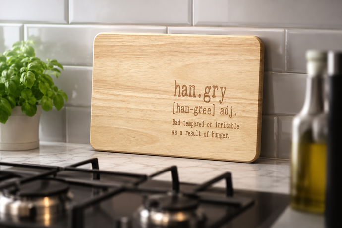 Engraved chopping board- Hangry