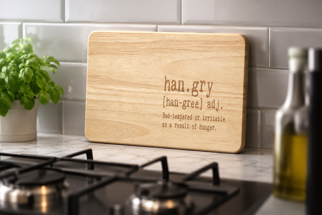 Engraved chopping board- Hangry