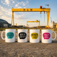 Belfast Slang Whats The Craic printed ceramic mug