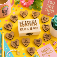 Reasons for me to be Happy .... Keepsake  - chest and hearts