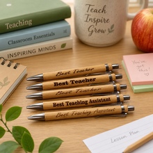 Best Teaching assistant - standard font- Engraved Wooden Pen