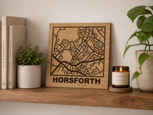 Map Art - Horsforth Engraved Wooden Street Map – Leeds