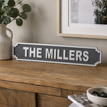 Personalised Family Name Street Sign - Single Line