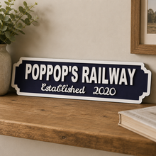 Personalised Family Name & Date Street Sign