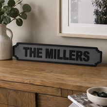Personalised Family Name Street Sign - Single Line