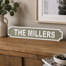 Personalised Family Name Street Sign - Single Line