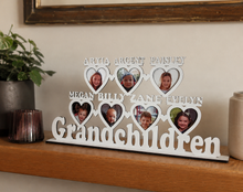 Personalised Grandchildren Photo Frame Stand - Custom Name Gift - Perfect For Grandparents