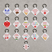 Adrenaline in Bag Medical Alert Keyring – Adrenaline Auto-Injector Emergency Bag Tag