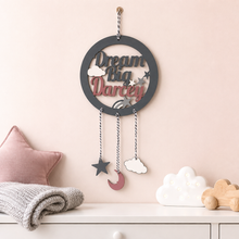 Personalised Dream Big Dream Catcher Nursery Wall Plaque