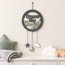 Personalised Dream Big Dream Catcher Nursery Wall Plaque