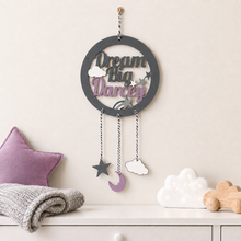 Personalised Dream Big Dream Catcher Nursery Wall Plaque