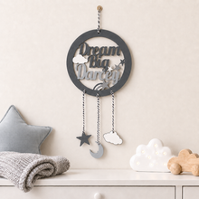 Personalised Dream Big Dream Catcher Nursery Wall Plaque
