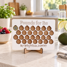 Weight Loss Tracker – Pounds for lbs £1 Coin Plaque