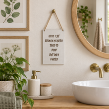 Bathroom humour laser engraved plaque - Fart Poem
