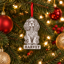 Engraved Spaniel Dog Breed Christmas Bauble – Personalised Pet Keepsake