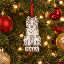 Engraved German Shepherd Dog Breed Christmas Bauble – Personalised Pet Keepsake