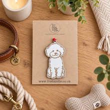 Engraved Bichon Frisé Dog Breed Christmas Bauble – Personalised Pet Keepsake