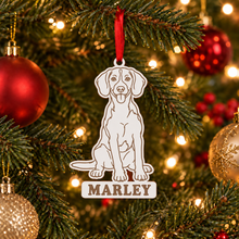 Engraved Beagle Dog Breed Christmas Bauble – Personalised Pet Keepsake