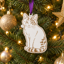 Personalised Cat Christmas Bauble – Bespoke Pet Ornament Created From Your Photo